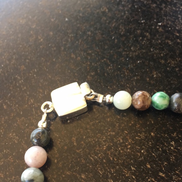 Stone and SS 925 necklace and earrings set - Picture 9 of 9